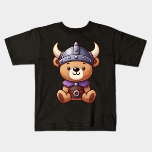 Cute Bear Viking Kawaii Kids T-Shirt